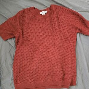 Waffle Knit Shortsleeve Sweater